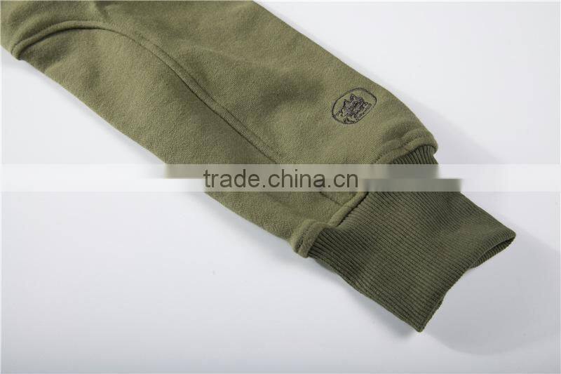 Wholesale zip up neck button hoodie manufacturer