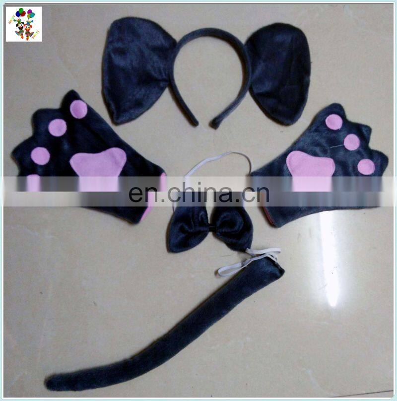 3pcs Fancy Dress Cosplay Animal Ears Party Headbands with Bow Tie HPC-0701