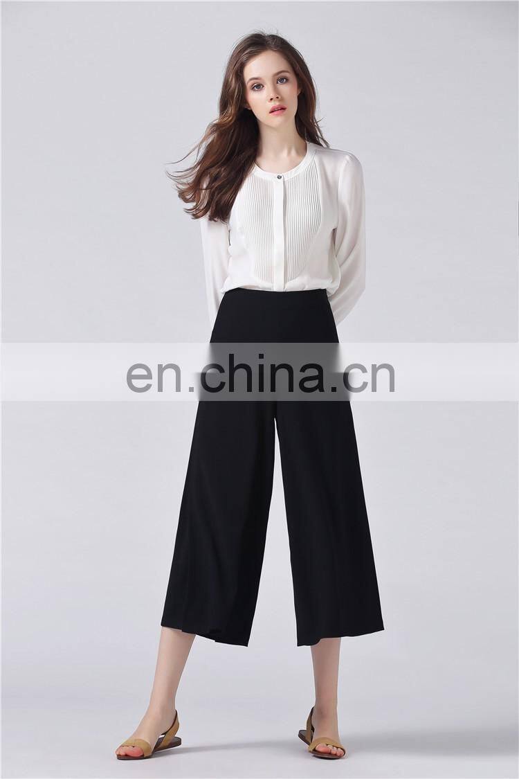 ISO 9001 Factory comfortable casual women loose wide leg pants