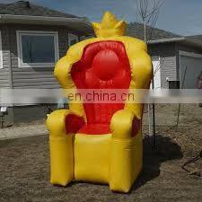 king throne inflatable chair/cheap king throne chair