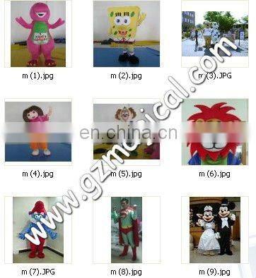 Blue and white rabbit mascot costume suit