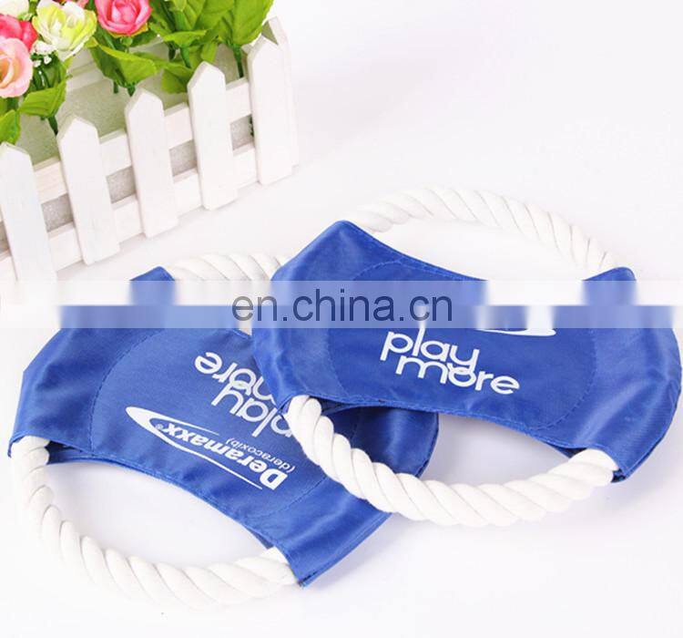 2014 Hottest Sell Dog Training Toy Cotton rope Frisbee