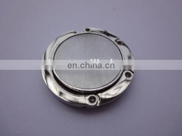 Free sample crystal stone folding purse bag hook handbag hanger