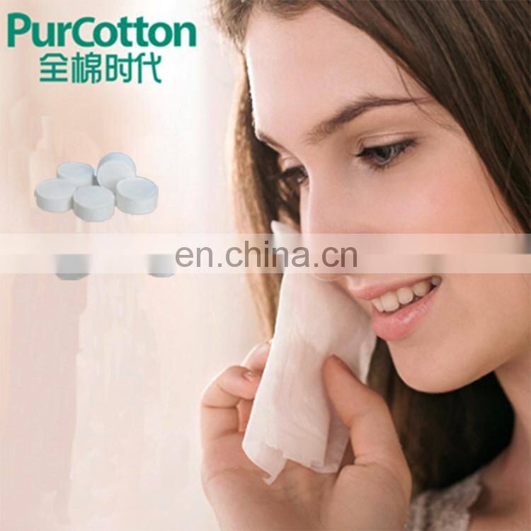 China OEM manufacture factory cotton mini compressed napkins