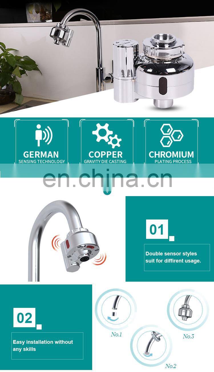 Water saving touchless kitchen faucet adapter automatic tap aerator auto spout sensor water tap adapter