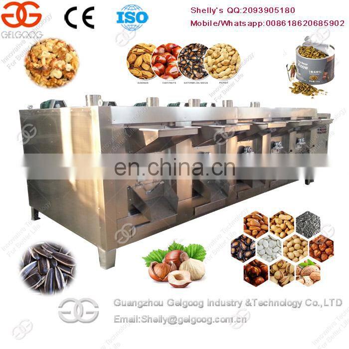 Automatic Roasted Hazelnut Melon Seeds Spice Malt Roaster Machine Production Line Cacao Bean Roasting Line
