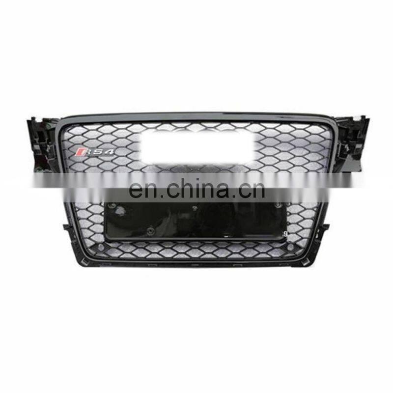 2009-2012 Honeycomb Mesh Grille + Fog light grill for Audi A4 S4 B8 8T RS4 Style