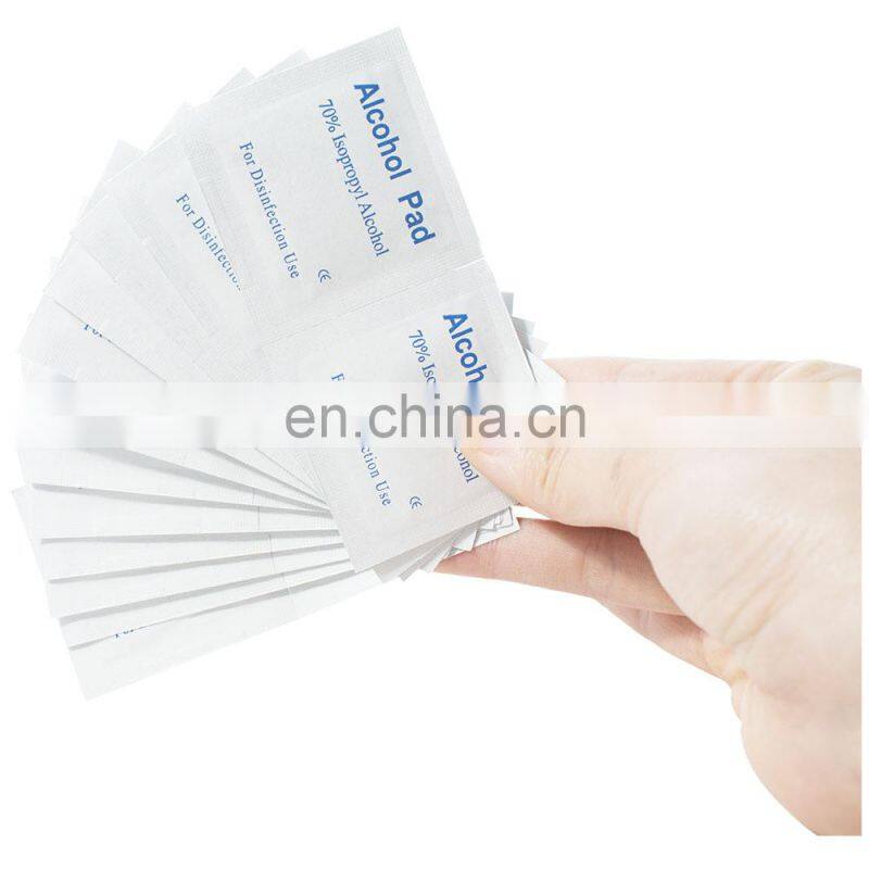 100pcs/box Disposable Alcohol Cotton Pad 6*3cm Medical Alcohol Swab Wipes Piece Antibacterial Skin Cleaning Care First Aid