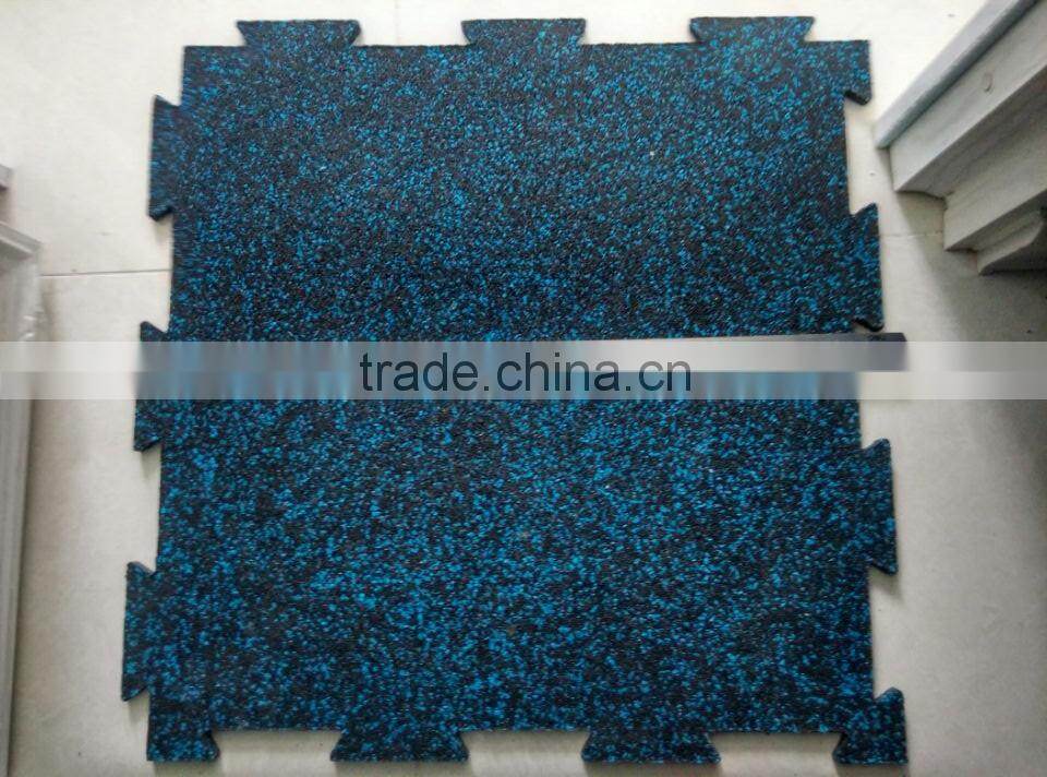 Sports rubber flooring mat with high density