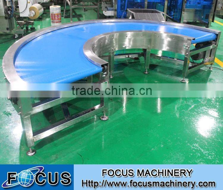 180 degree turning conveyor/PVC belt conveyor price