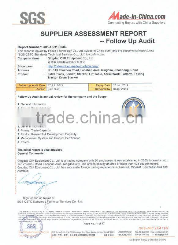 1 ton capacity small 3 wheels electric forklift with good reliablility