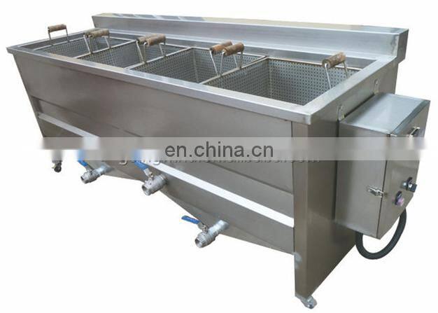 Automatic commercial potato chips fryer machine semi auto small sweet potatoes chip gas batch frying equipment price for sale