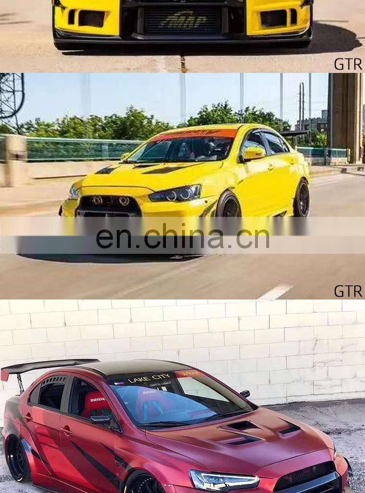 Runde ABS Material Car Front Bumper Modified GTR VARIT II And VARIT III Suitable For 2009-Now Mitsubishi Lancer-EX front bumper