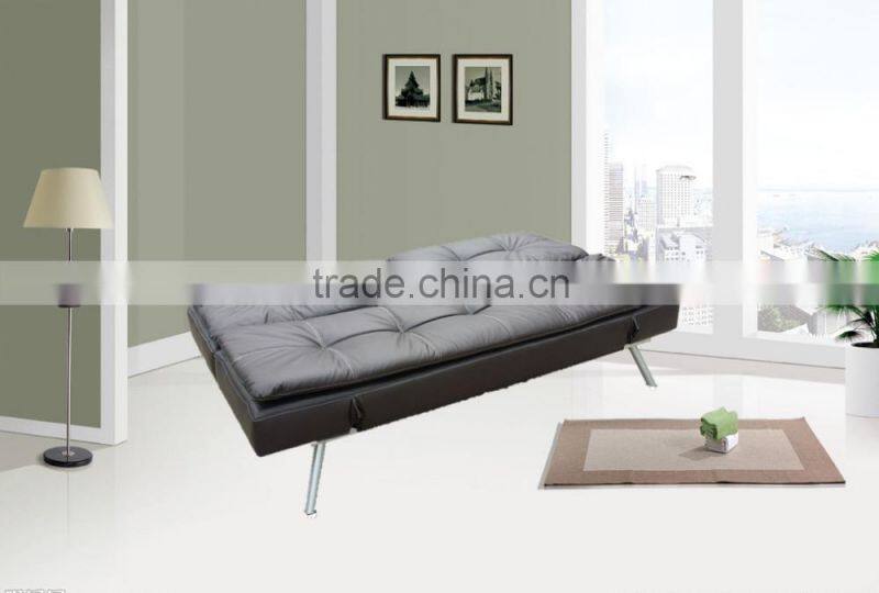 Bed Room / Living Room PU Leather Sofa Bed Furniture Manufacturer