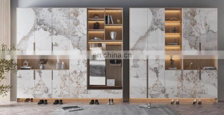 large format marble slab black floor rough surface ceramic porcelain tiles oversized wall slab