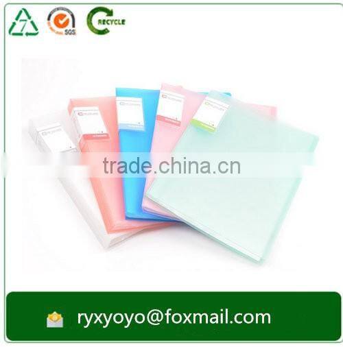 wholesale office a4 size 30 pocket pp plastic document display file folder