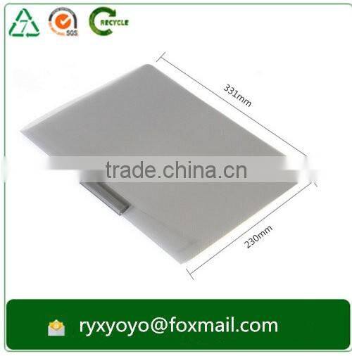 pp plastic a4 size waterproof swing clip report file folder