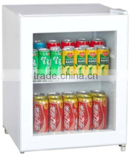 Commercial use glass door mini display beverage cooler