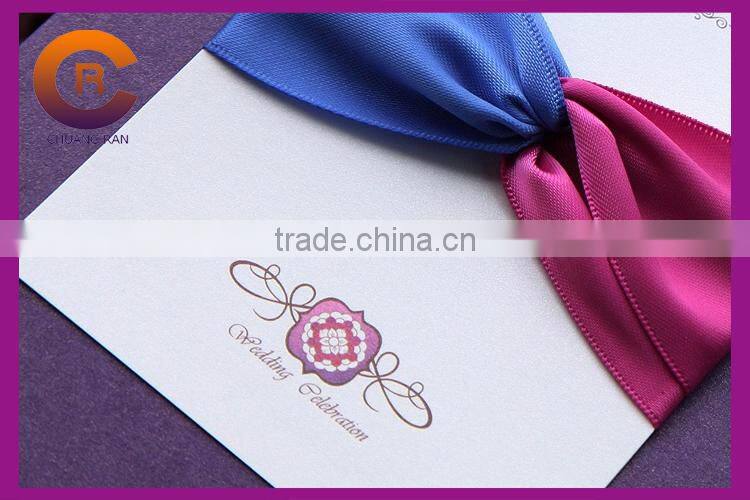 2015 New Design Printed Business Graphic Paper Crafts Greeting Wedding Invitation Card