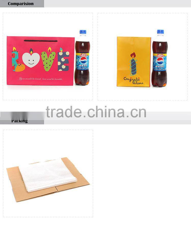 lovely red candle pattern big paper household bag/grocery bag/shopping bag/birthday gift bag