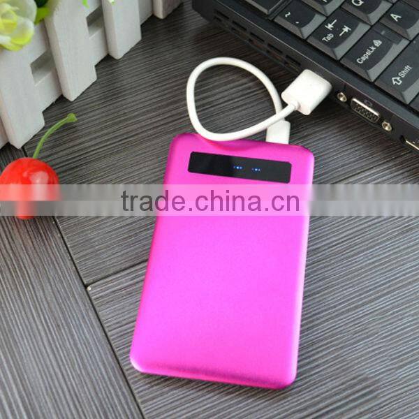 portable charger power bank 4000mAh with Intelligent protective chips