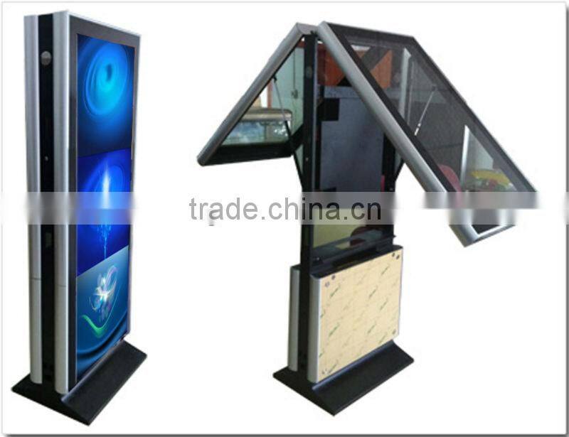 Double sided 32inch ~ 65inch free standing android internet media player / advertisement digital signage media player
