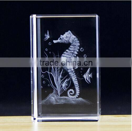 K9 crystal fish figurine as the business gift