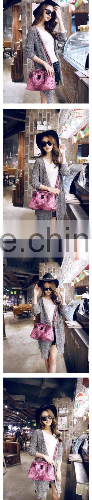 Cheap wholesale lady woven handbags from baigou supplier China