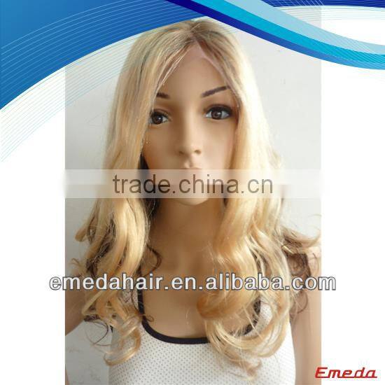 Wholesale price Indian Remy Ocean Wave Hair Full Lace Wig