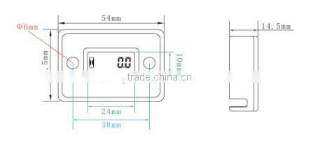 Digital Colored Waterproof Inductive Hour Meter For Motorcycle,Motocross,Pit Bike,Lawn Mower,Jet Ski,Petrol Engine 2/4 Stroke