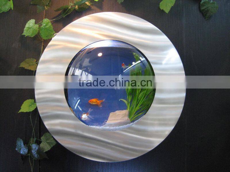 Round Glass Aquarium Wall Mounted Aquarium Fish Tank