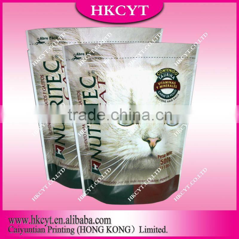 Stand up spout bags for pet/dog food packaging