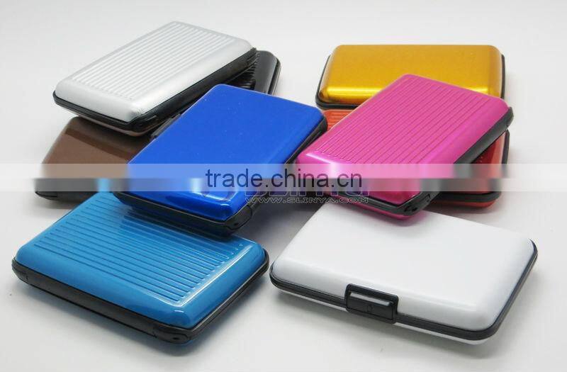 9 Colors Plated 11 X 8CM Waterproof Aluminium Credit Card Wallet