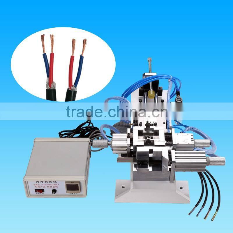 The internal and external power cable stripping machine