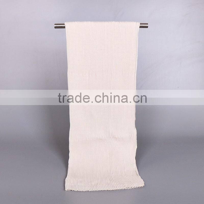 2016 New Style Stripe Embossed Viscose Plain Muslim Women Hijab Scarf