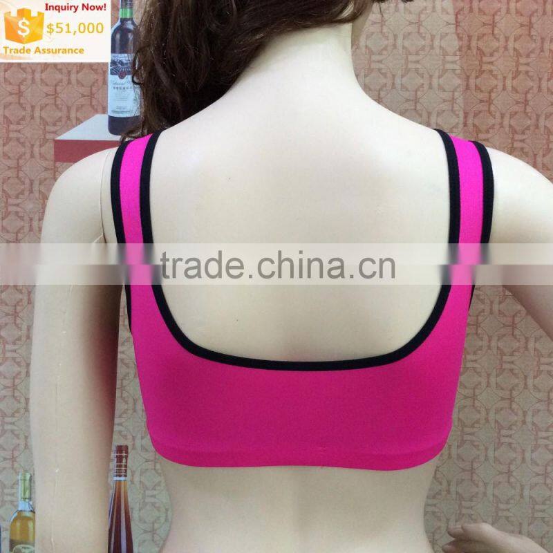 New arrival fashion stretch breathable cheap wholesale sport bra sexy