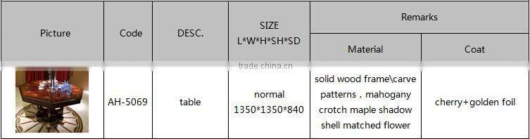 AH-5069 Chinese Products Wholesale Teak Wood Dining Table