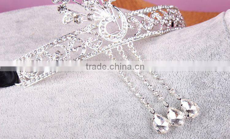 BlingBling Cheap Wholesale Bridal Crown Crystal Rhinestone Pave Wedding Jewelry for Fashion Bridal Tiara Jewelry