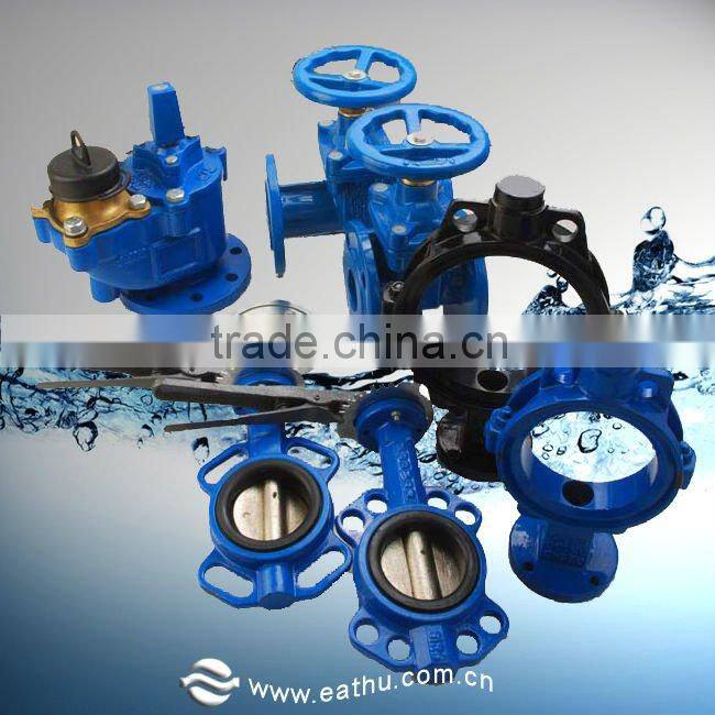Cast iron resilient seald butterfly valves