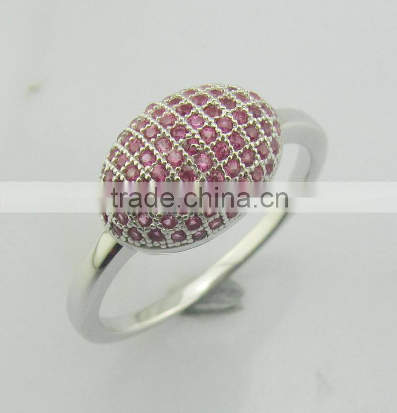 2014 New arrival Wax microscope setting heart shape jewelry ring