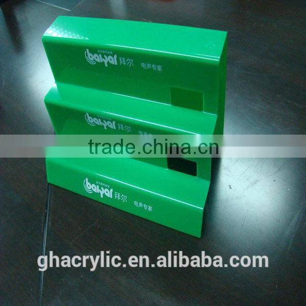 GH-RZ530 Strict request quality clear acrylic make up display stand make up dispaly rack ,top grade acrylic display rack
