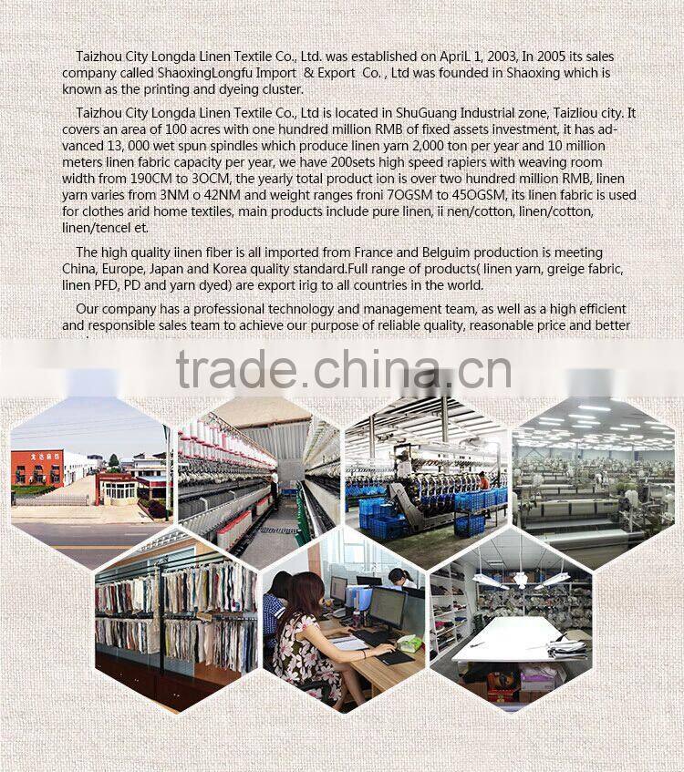 yarn dyed spandex tencel linen blended weave fabric for garment and home textile