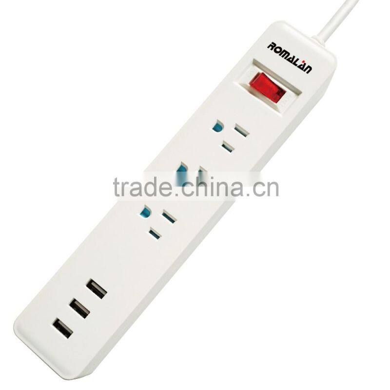 3/4/5/6 outlets 13a power strip multiple socket, usb power strip manufacturer