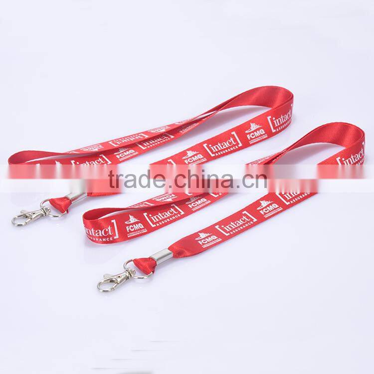 Multiple color polyester personalized lanyard