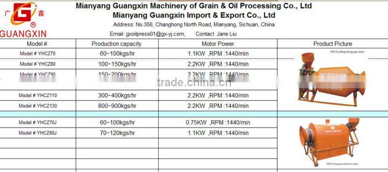 cashew nut roasting machine vegetable seeds roasting