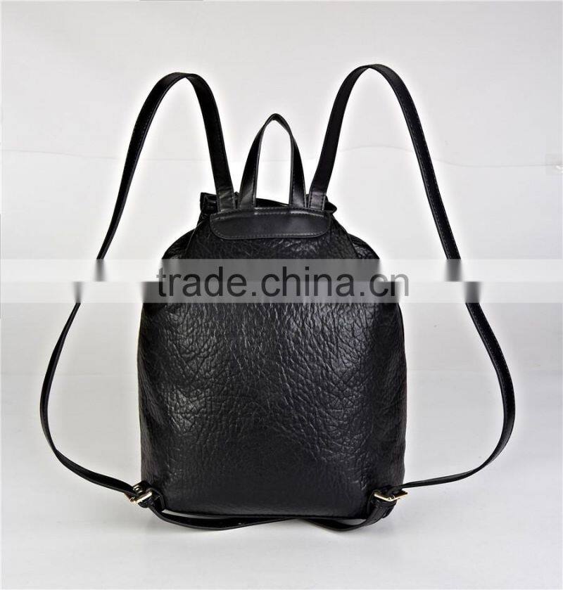 fashion custom printed logo leather elegant tote bag factory