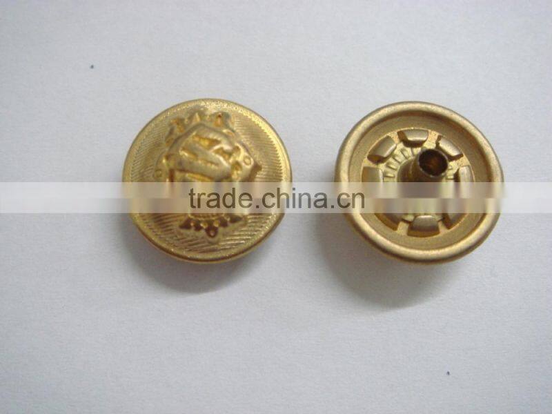 15mm applied nice gold crown snap button