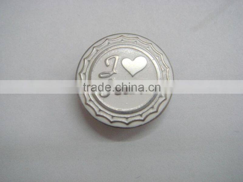 20mm metal plating fancy kids elegant snap button