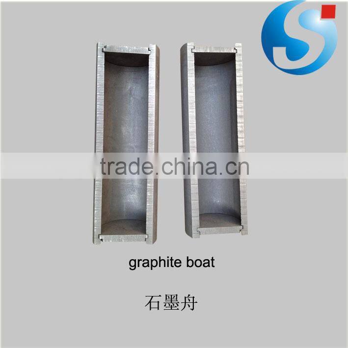 High pure carbon graphite boat for casting industry