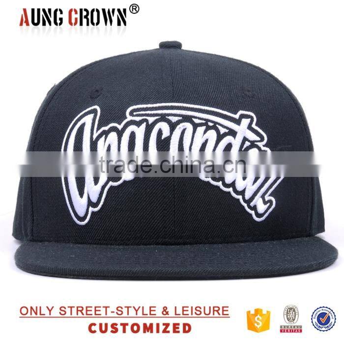 3d embroidery short bill snapback caps